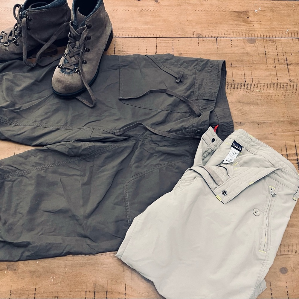 Outdoor Hiking Boots and Cargo Shorts Set